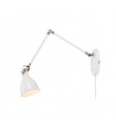 House wall light White metal 1 bulb 18cm
