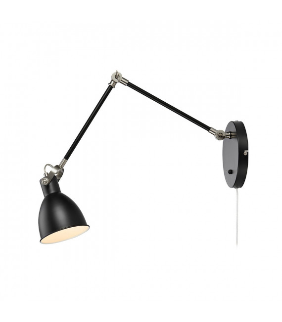 Wall light House Metal Black 1 bulb 18cm