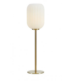 Lampe de table globe Cava Métal Laiton brossé 1 ampoule 55,5cm
