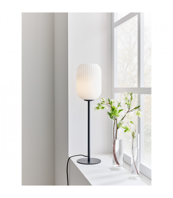 Lampada da tavolo Globe Cava Metal Black 1 lampadina 55cm