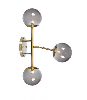Applique murale Trinity Métal Laiton 3 ampoules 60cm