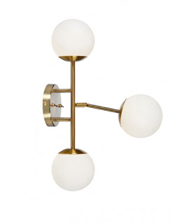 Applique murale Trinity Métal Laiton 3 ampoules 60cm