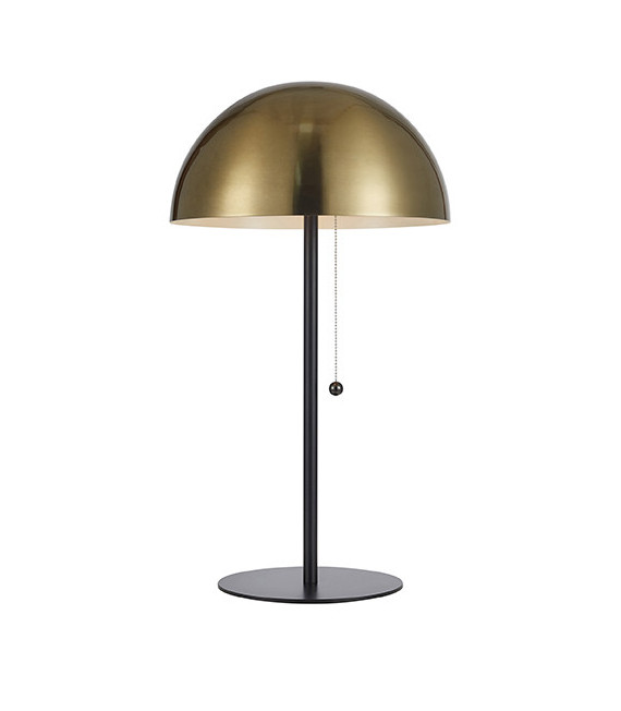 Lampe de table Dome Métal Noir 2 ampoules 54,5cm