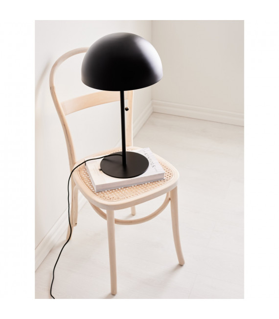 Lampe de table Dome Métal Noir 2 ampoules 54,5cm