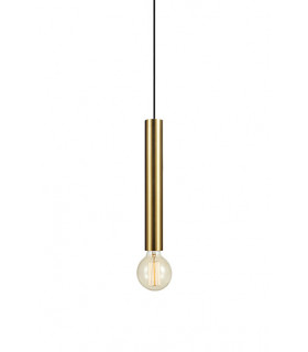 Design Pendelleuchte Sencillo Metal Messing 1 Birne 35cm