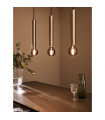 Suspension Sencillo Métal Laiton 3 ampoules 35cm