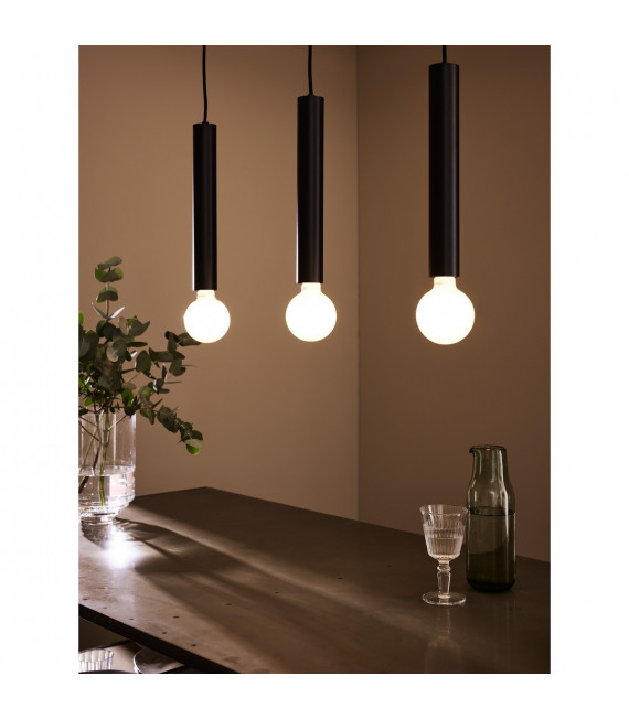 Suspension Sencillo Métal Noir 3 ampoules 35,5cm