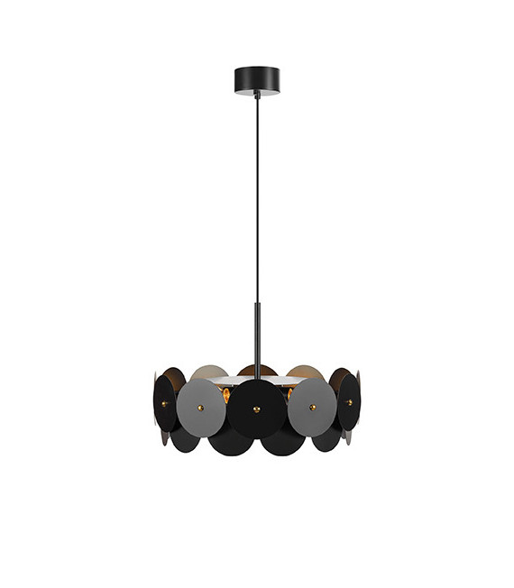 Ceiling light Vegas Metal Black 3 bulbs 35cm