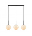 Dione black metal pendant light 3 bulbs 47cm