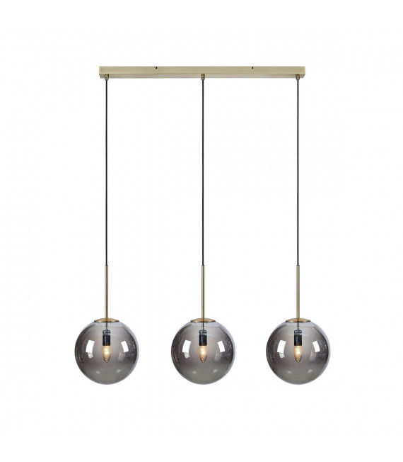 Dione Antique Metal Colgante 3 bombillas 47cm