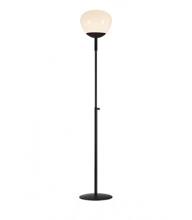 Floor lamp Rise Black Metal 1 bulb 150cm