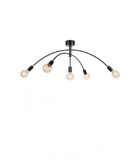 Deckenleuchte Crux Black Metal 5 flammig 40cm