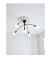 Ceiling light Crux Black Metal 5 bulbs 40cm