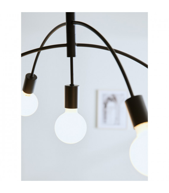 Deckenleuchte Crux Black Metal 5 flammig 40cm