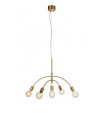 Suspension Cygnus Métal Or 5 ampoules 50cm