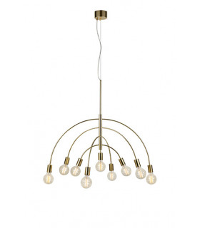 Lavello Brass Metal Pendant 9 bulbs 88cm