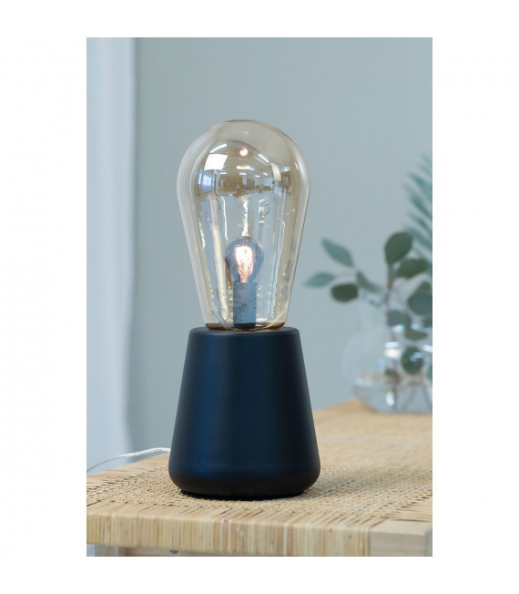 Lampada da tavolo Brooke Black Metal 1 lampadina 42cm