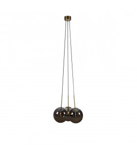 Dione Metal Pendelleuchte Messing Antik 3 Glühbirnen 45cm