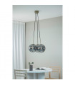 Suspension Dione Métal Laiton antique 3 ampoules 45cm