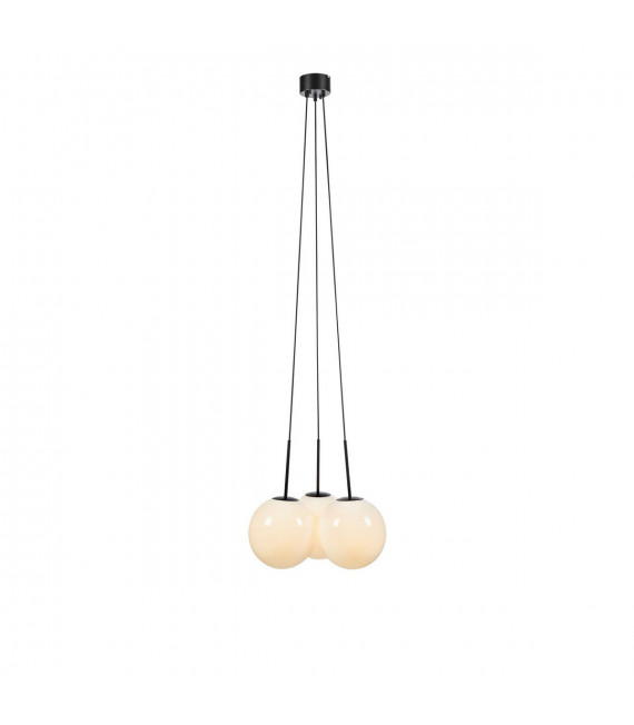 Lámpara colgante Dione metal negro 3 bombillas 45cm