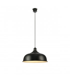 Lampada a sospensione Port Metallo nero 1 lampadina 29cm