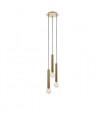 Sencillo Metal Brass Pendant 3 bulbs 35.5cm