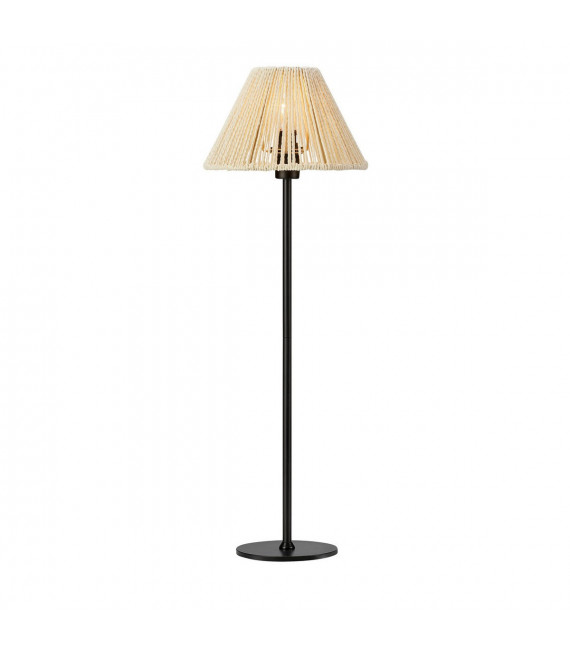 Table lamp Corda Black Metal 1 bulb 61.5cm