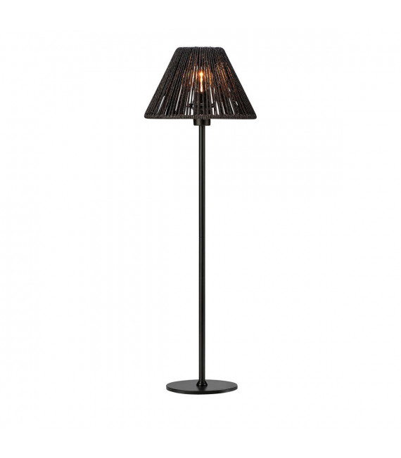Table lamp Corda Black Metal 1 bulb 61.5cm