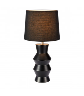 Lampada da tavolo Sienna Ceramic Black 1 lampadina 46cm