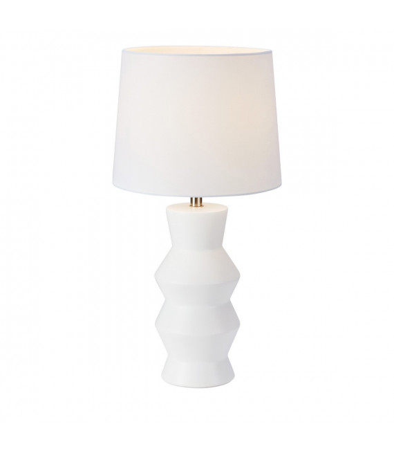 Table lamp Sienna Ceramic white 1 bulb 46cm