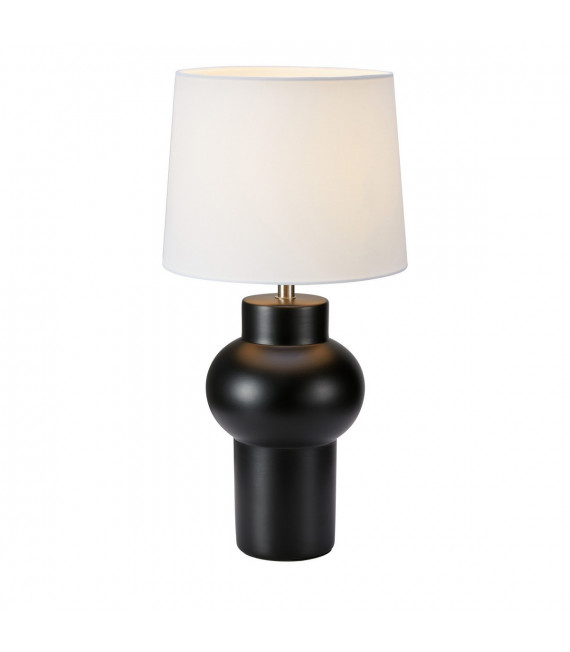 Forma Lámpara de mesa Cerámica Negro 1 bombilla 46cm