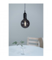 Design suspension Bronx Metal Black 1 bulb 10cm