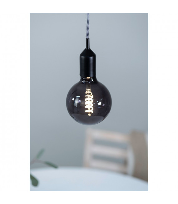 Design suspension Bronx Metal Black 1 bulb 10cm