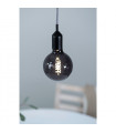 Design suspension Bronx Metal Black 1 bulb 10cm