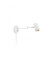 Wall lamp with reading light Costilla White metal 1 bulb 41cm