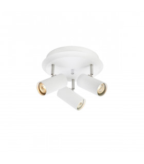 Plafonnier Spot Costilla Métal blanc 3 ampoules 18cm