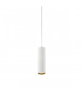 Suspensión de diseño Costilla Metal transparente 1 bombilla 24cm
