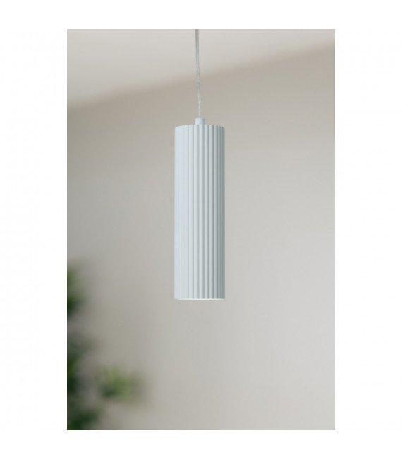 Design-Aufhängung Costilla Transparentes Metall 1 Birne 24cm