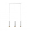 Suspension Costilla Métal blanc 3 ampoules 1760cm