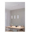 Suspension Costilla Métal blanc 3 ampoules 1760cm