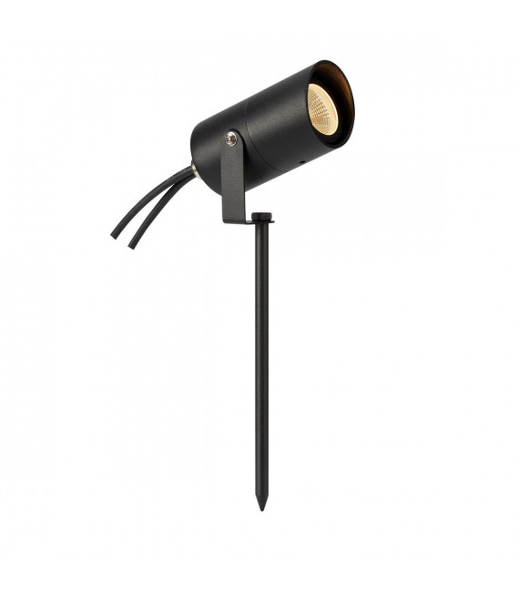 Estaca de Jardín Aluminio Negro 1 bombilla 30cm