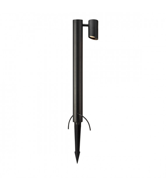 Picchetto da Giardino Alluminio Nero 1 lampadina 60cm