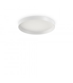 Integrierte LED-Deckenleuchte Fly Metal, Aluminium, weißer Kunststoff 1 Glühbirne 7cm