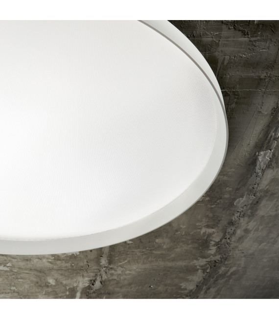 Plafoniera LED integrata Fly Metallo, alluminio, plastica bianca 1 lampadina 7cm