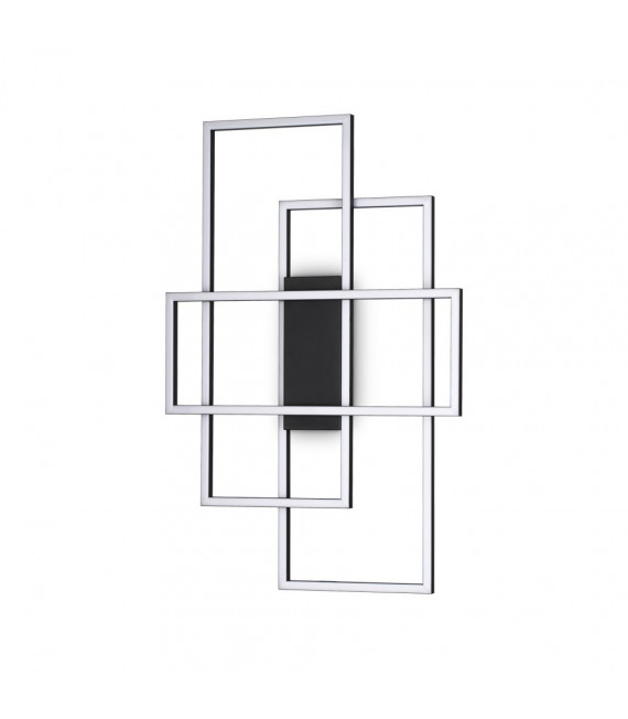 Built-in LED wall light Frame Metal, plastic Black 1 bulb 6cm
