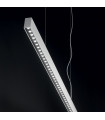 Office 1-bulb pendant lamp Metal, white aluminum