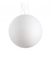 Suspension Carta 1 ampoule Verre,métal blanc