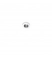 Recessed spotlight One Glass, metal, aluminum Black 1 bulb 3cm