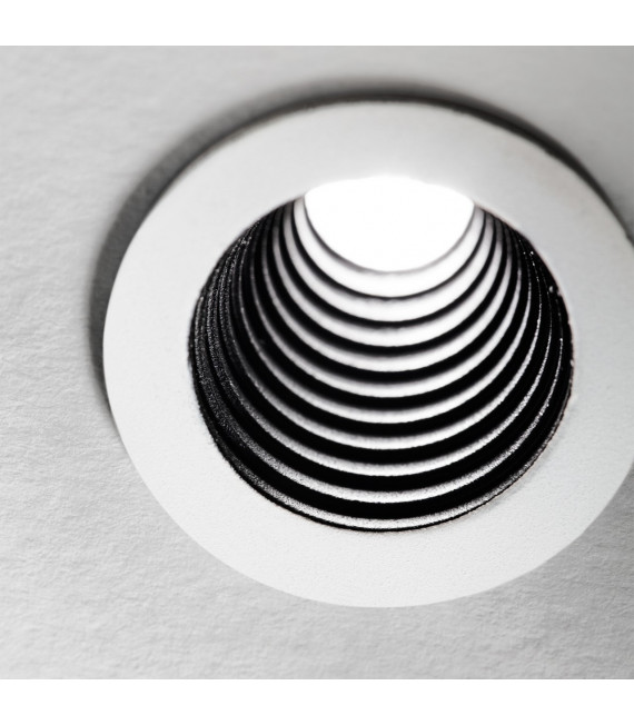 Faretto da incasso One Vetro, metallo, alluminio Nero 1 lampadina 3,8 cm