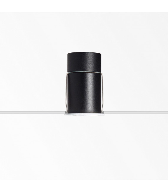 Faretto da incasso One Vetro, metallo, alluminio Nero 1 lampadina 3,8 cm